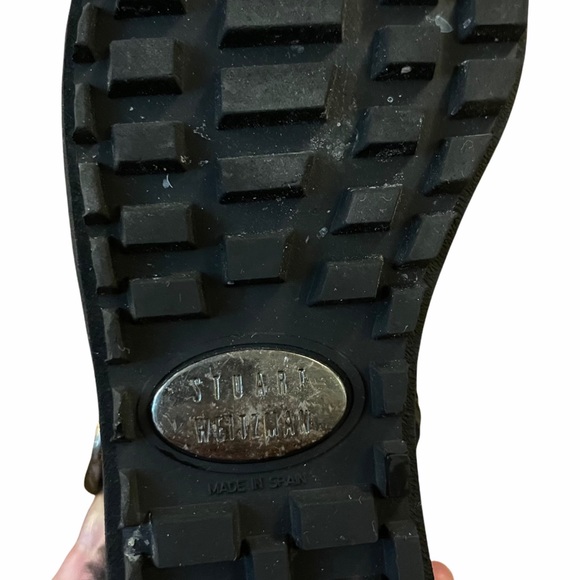 Stuart Weitzman Black Tall Sherpa Side Zipper Winter Boots - Picture 8 of 13